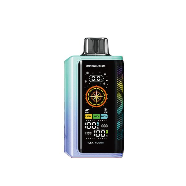 maskking vape ic x 40k-3 maskking vape icex 40k-E-cigareta-10PCS/1 škatla